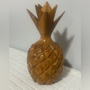 Wooden vintage Pineapple toothpick appetizer holder
